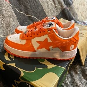bapesta orange size 9(US)